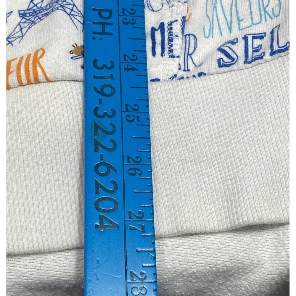 Disney Parks Paris Foodie Graphic Hoodie Zip Up XXL Eiffel Tower Graphic - Picture 10 of 11